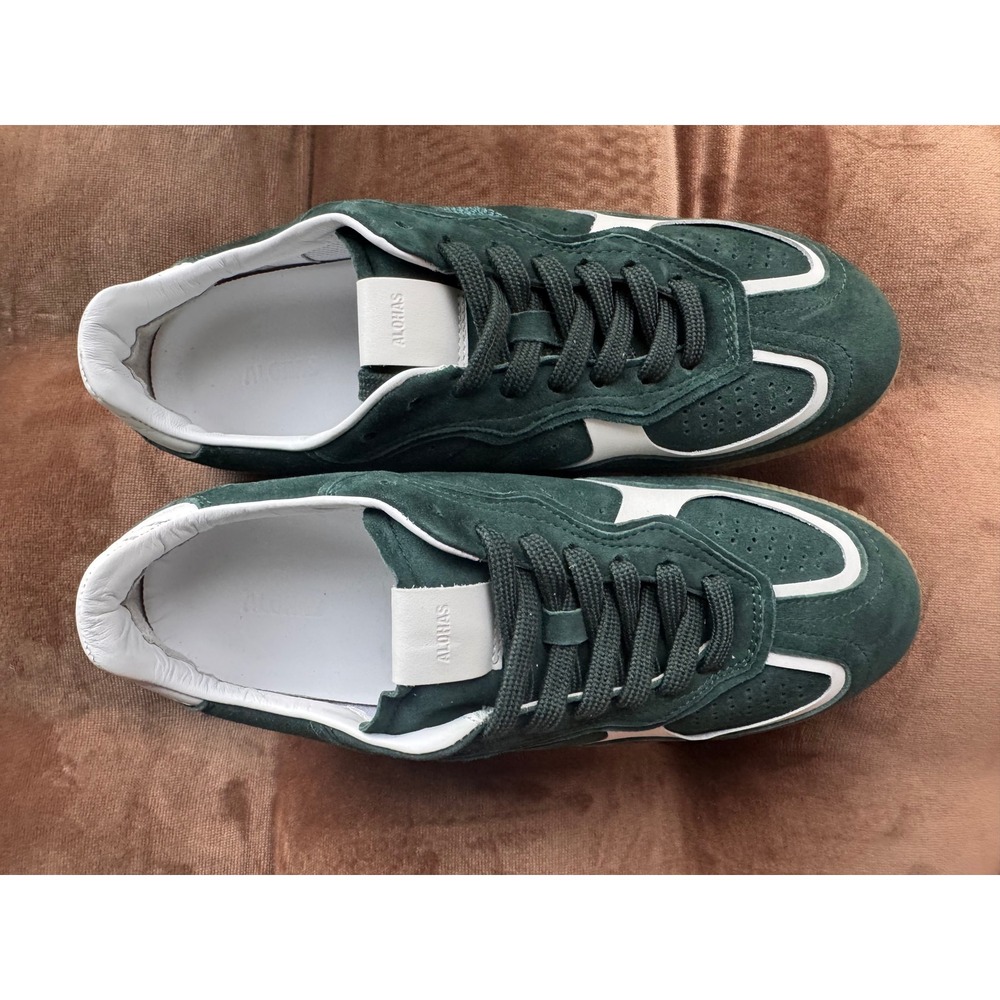 Alohas Rife Forest Green Suede Sneakers TB490 Low Top Terrace Shoes Womens 7-7.5